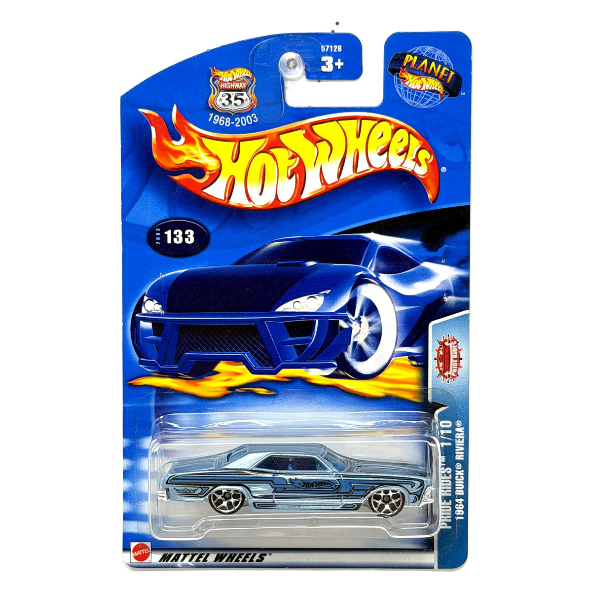 Hot Wheels Pride Rides 1964 Buick Riviera 1:64 Diecast Blue
