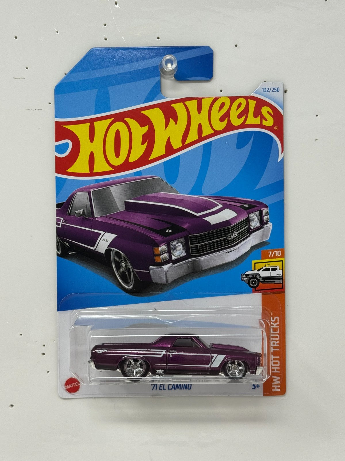 Hot Wheels Super Treasure Hunt 1971 El Camino HW Hot Trucks 1:64 Diecast