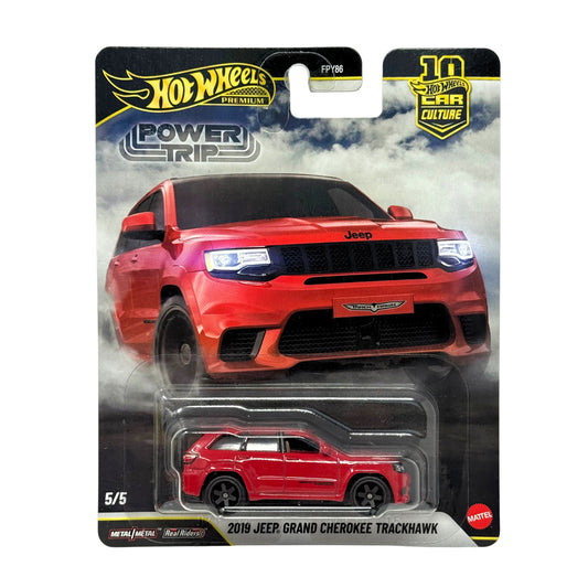 Hot Wheels Premium Power Trip 2019 Jeep Grand Cherokee Trackhawk 1:64 Diecast