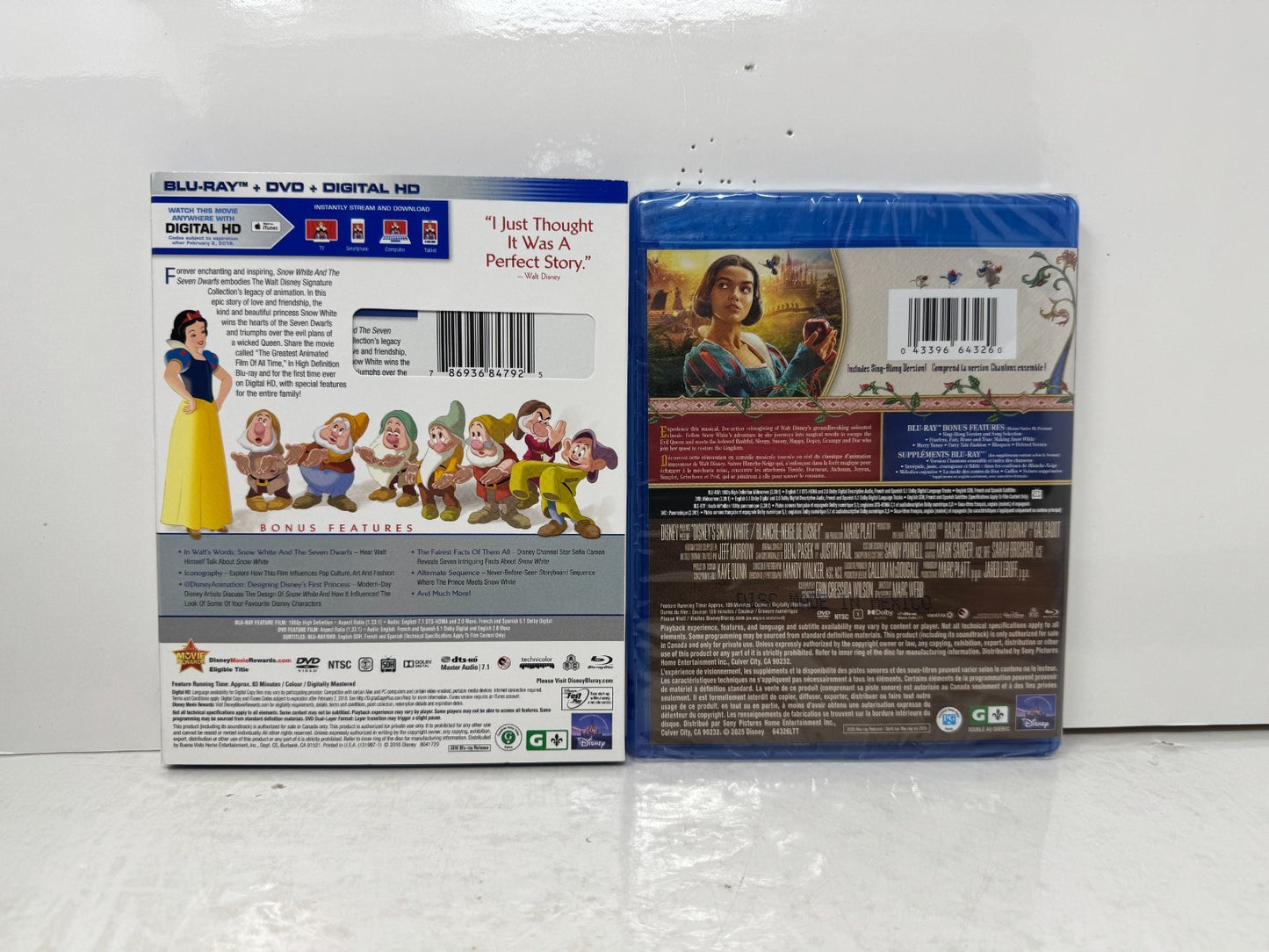 Snow White (Blu-ray) Disney Animated & Live Action Collection Set