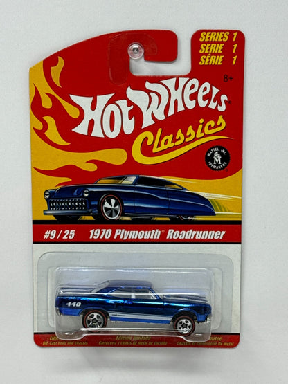 Hot Wheels Classics 1970 Plymouth Road Runner Blue 1:64 Diecast