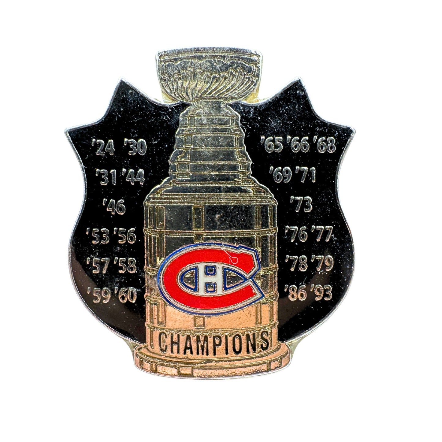 Montreal Canadiens 1926 1935 Cup Champions Vintage NHL Lapel Pin