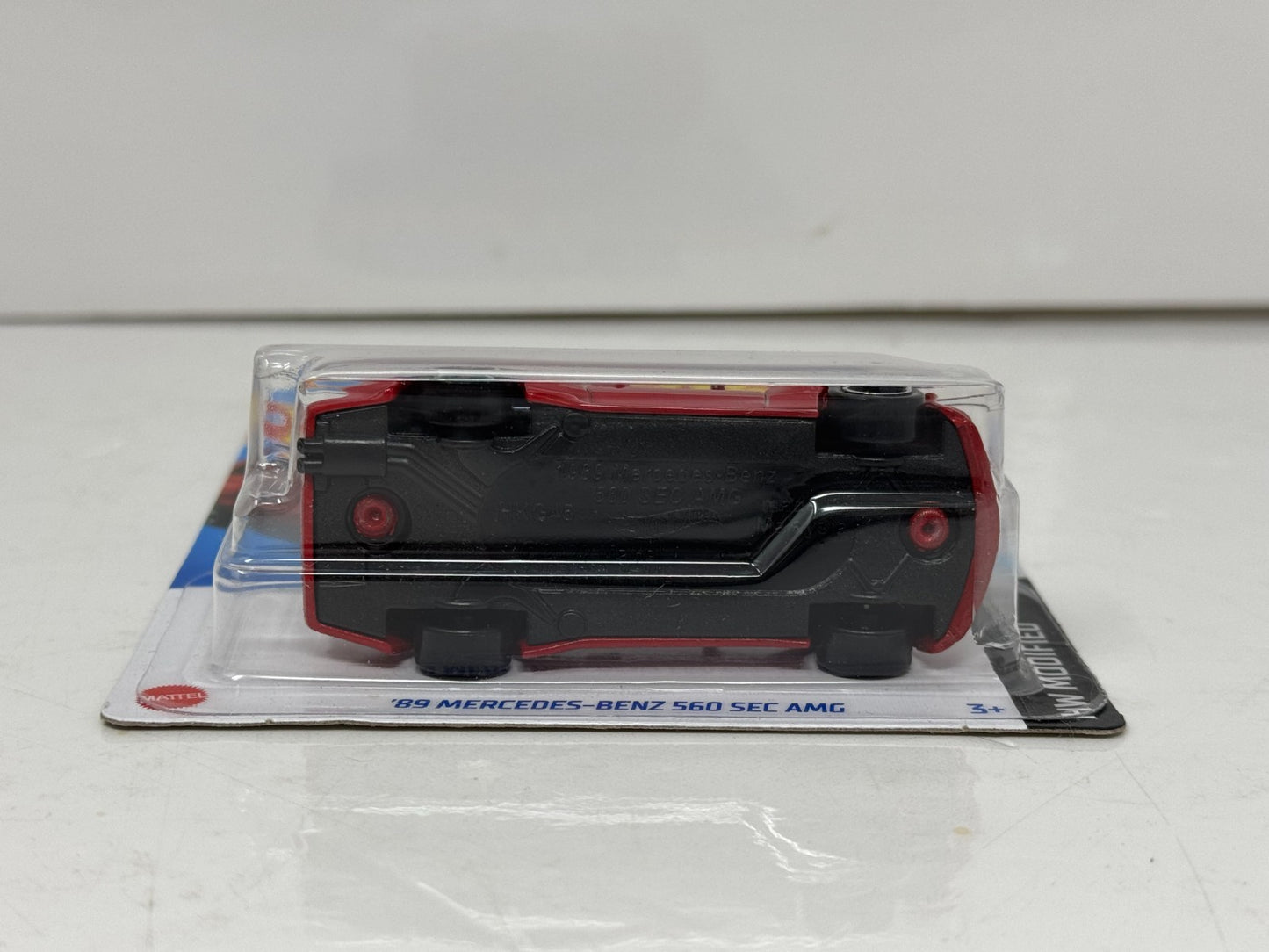 Hot Wheels Modified 1989 Mercedes-Benz 560 SEC AMG 1:64 Diecast Red