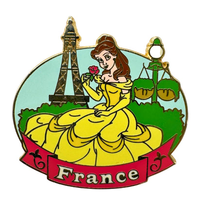 WDW Disney Belle Beauty and the Beast France Epcot Showcase Trading Pin DC2S6