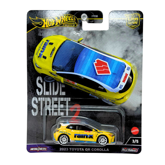 Hot Wheels Premium Slide Street 2 Toyota GR Corolla 1:64 Diecast