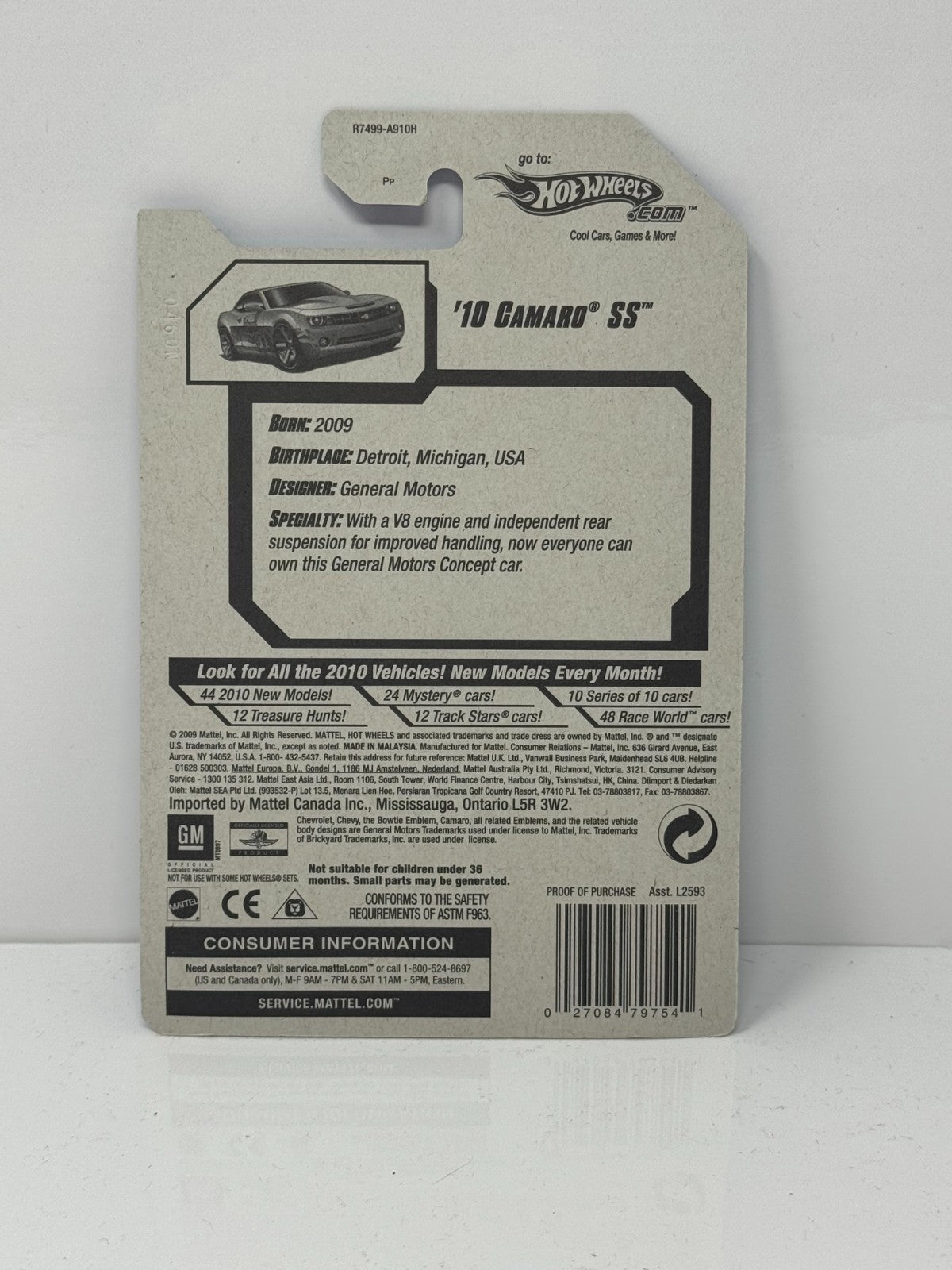 Hot Wheels Garage Chevy Camaro SS Brickyard 400 1:64 Diecast Factory Sealed
