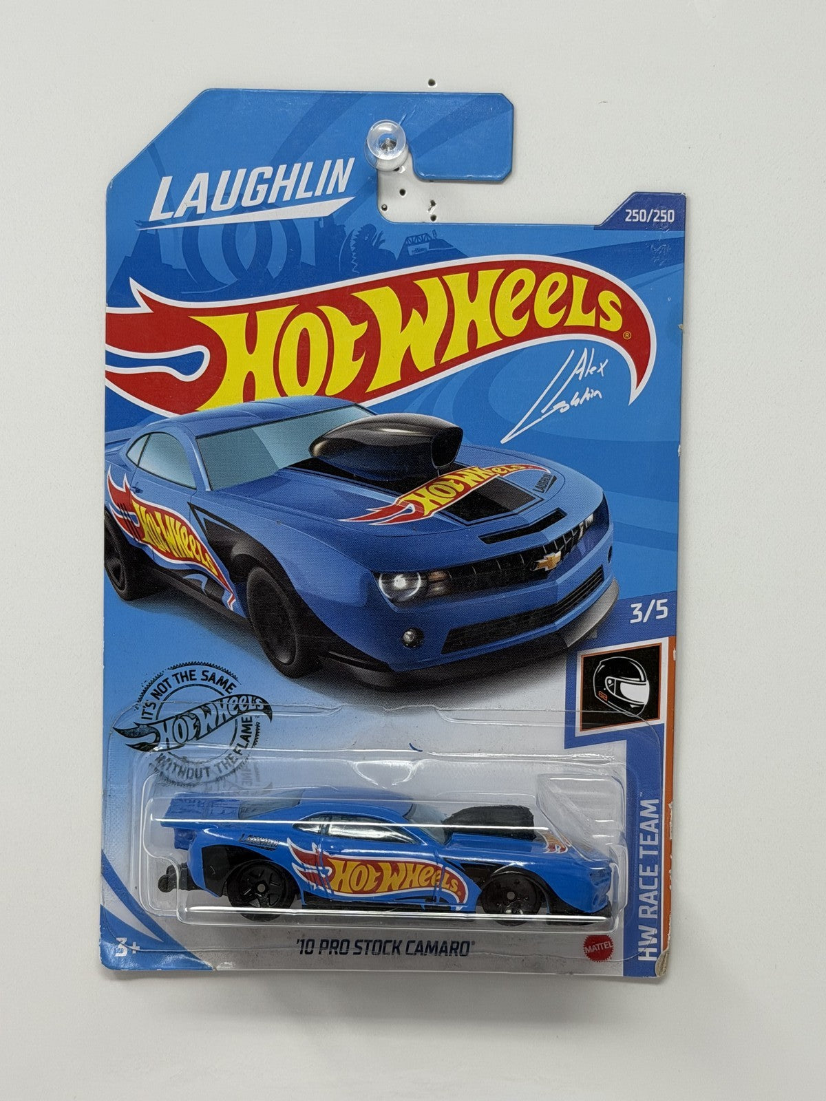 Hot Wheels Race Team 2010 Chevrolet Pro Stock Camaro Laughlin 1:64 Diecast Blue