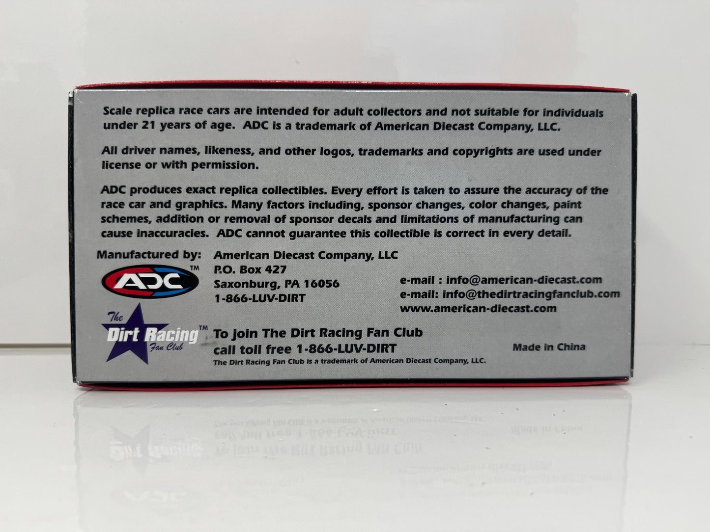 ADC Kasey Kahne #9 Budweiser Gillette Young Guns Dirt Car 1:24 Diecast