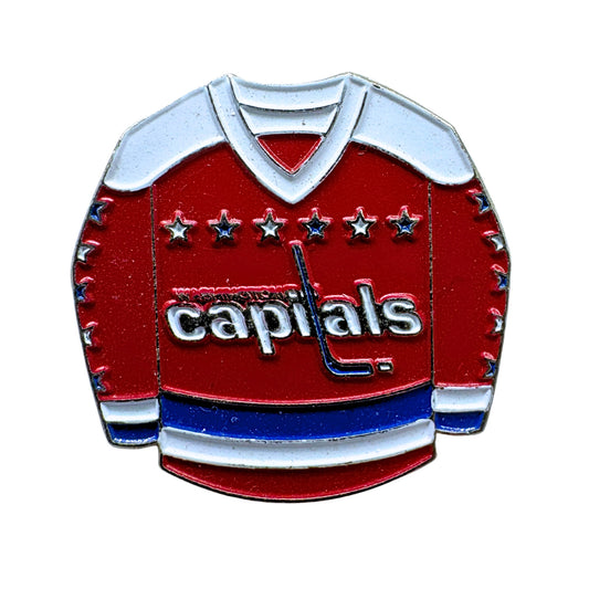 Washington Capitals 90s Red Jersey NHL Hockey Lapel Pin