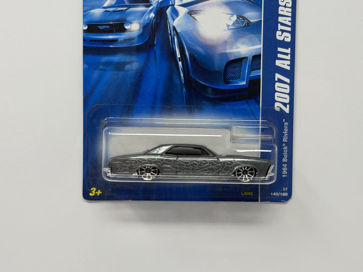 Hot Wheels 2007 All Stars 1964 Buick Riviera 1:64 Diecast Gray