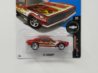 Hot Wheels Camaro Fifty 1967 Chevrolet Camaro 1:64 Diecast Red USA Card