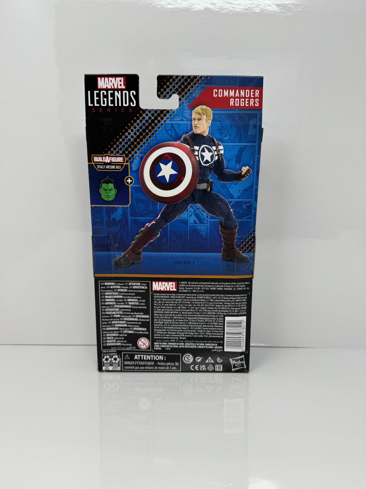 Marvel Legends Commander Rogers Action Figure w/ Totally Awesome Hulk BAF Piece