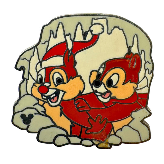 WDW Disney Winter Season Chip 'n' Dale Hidden Mickey Trading Pin DC1S1