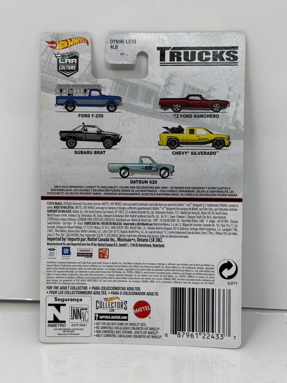 Hot Wheels Trucks Ford F-250 1:64 Diecast Real Riders