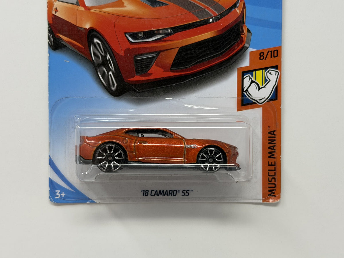 Hot Wheels Muscle Mania 2018 Chevrolet Camaro SS 1:64 Diecast Orange