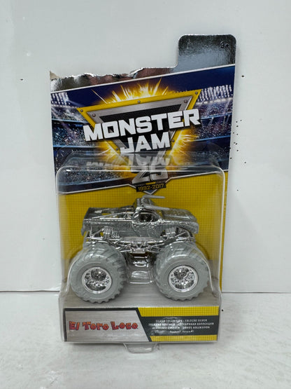 Hot Wheels Monster Jam 25th Anniv. El Toro Loco Silver Collection 1:64 Diecast