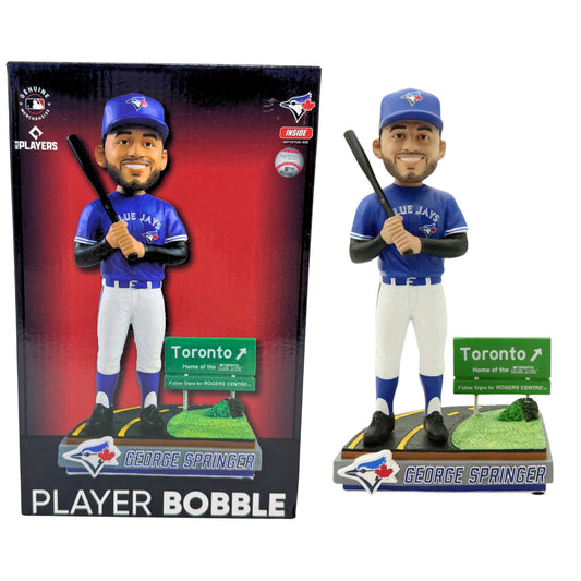 FOCO MLB Toronto Blue Jays George Springer Next Stop Toronto Bobblehead