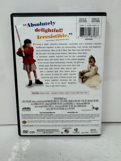 Mary-Kate & Ashley Olsen It Takes Two (DVD) Family Good Condition!!!