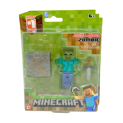Minecraft Overworld Zombie Action Figure - Jazwares Series #1 - New Sealed
