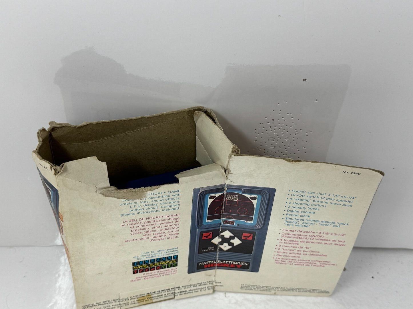 Rare Vintage Mattel Electronics Hockey 1978 Handheld Game - Collectors Item