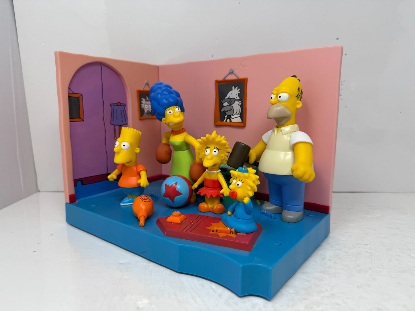 Simpsons World of Springfield Original Simpson's Now & Then Playmates Diorama