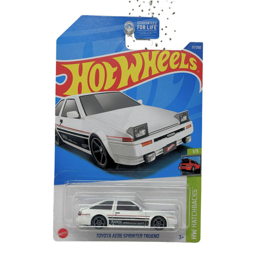 Hot Wheels Hatchbacks 1985 Toyota AE86 Sprinter Trueno 1:64 Diecast