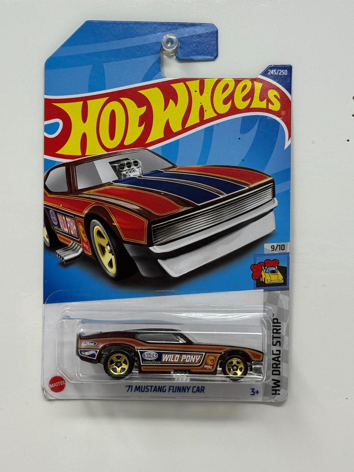 Hot Wheels Treasure Hunt HW Drag Strip 1971 Mustang Funny Car 1:64 Diecast