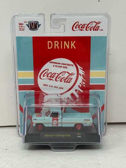 M2 Machines Coca-Cola 1969 Ford F-100 Ranger Truck CHASE 1:64 Diecast