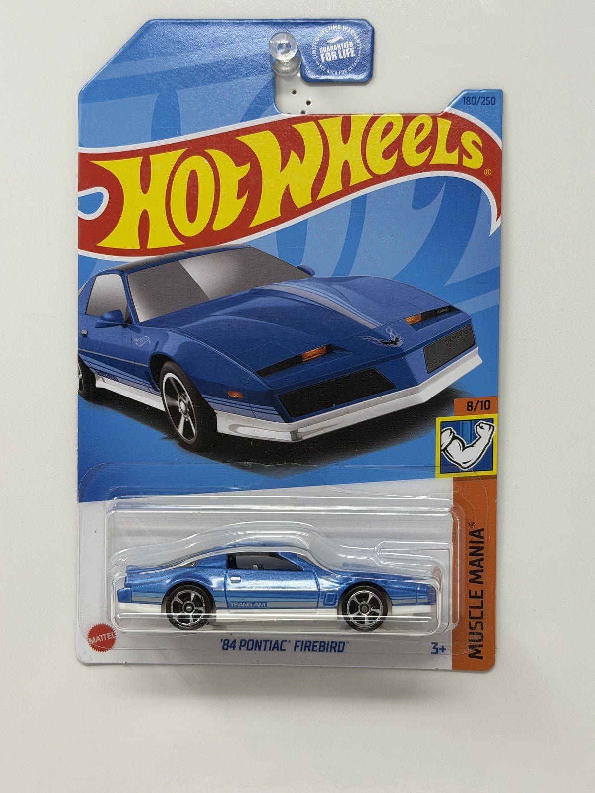 Hot Wheels Muscle Mania 1984 Pontiac Firebird 1:64 Diecast Blue US Card