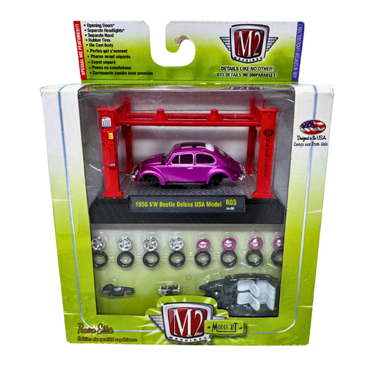 M2 Machines 1956 Volkswagen Beetle Deluxe USA Model Kit 1:64 Diecast