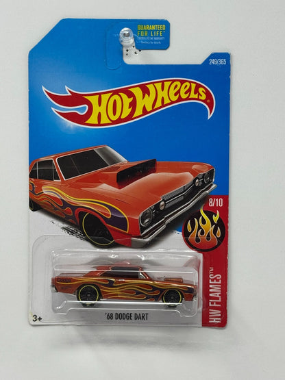 Hot Wheels Flames 1968 Dodge Dart 1:64 Diecast Orange