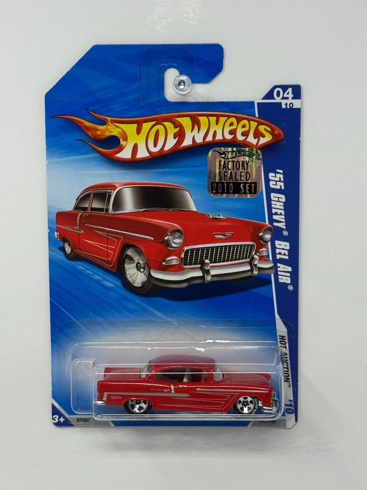 Hot Wheels Hot Auction ’10 1955 Chevy Bel Air 1:64 Diecast Factory Sealed BFG