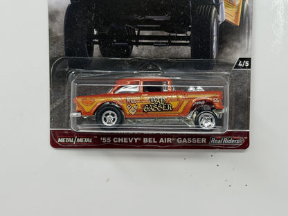 Hot Wheels HW Redliners 1955 Chevy Bel Air Gasser 1:64 Diecast Real Riders