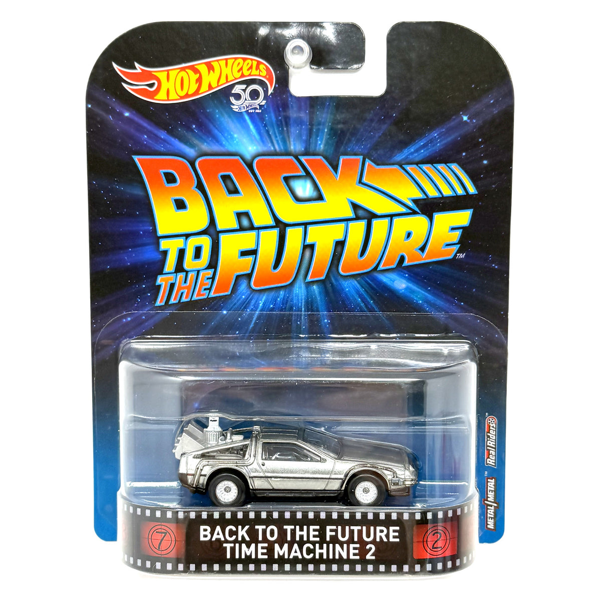 Hot Wheels Retro Entertainment Back to the Future Time Machine 2 1:64 Diecast