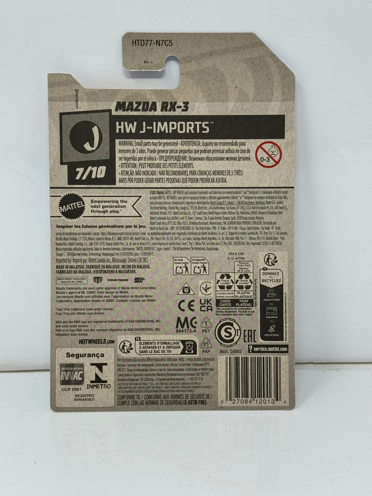 Hot Wheels HW J-Imports Mazda RX-3 1:64 Diecast