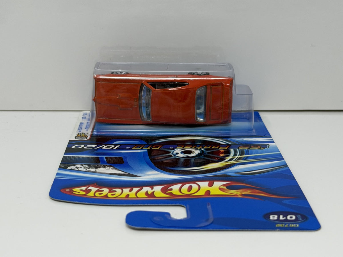 Hot Wheels Realistix 2005 First Editions 1969 Pontiac GTO 1:64 Diecast Orange