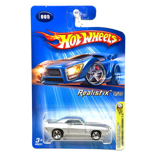 Hot Wheels 2005 First Editions 1969 Pontiac Firebird T/A 1:64 Diecast Silver