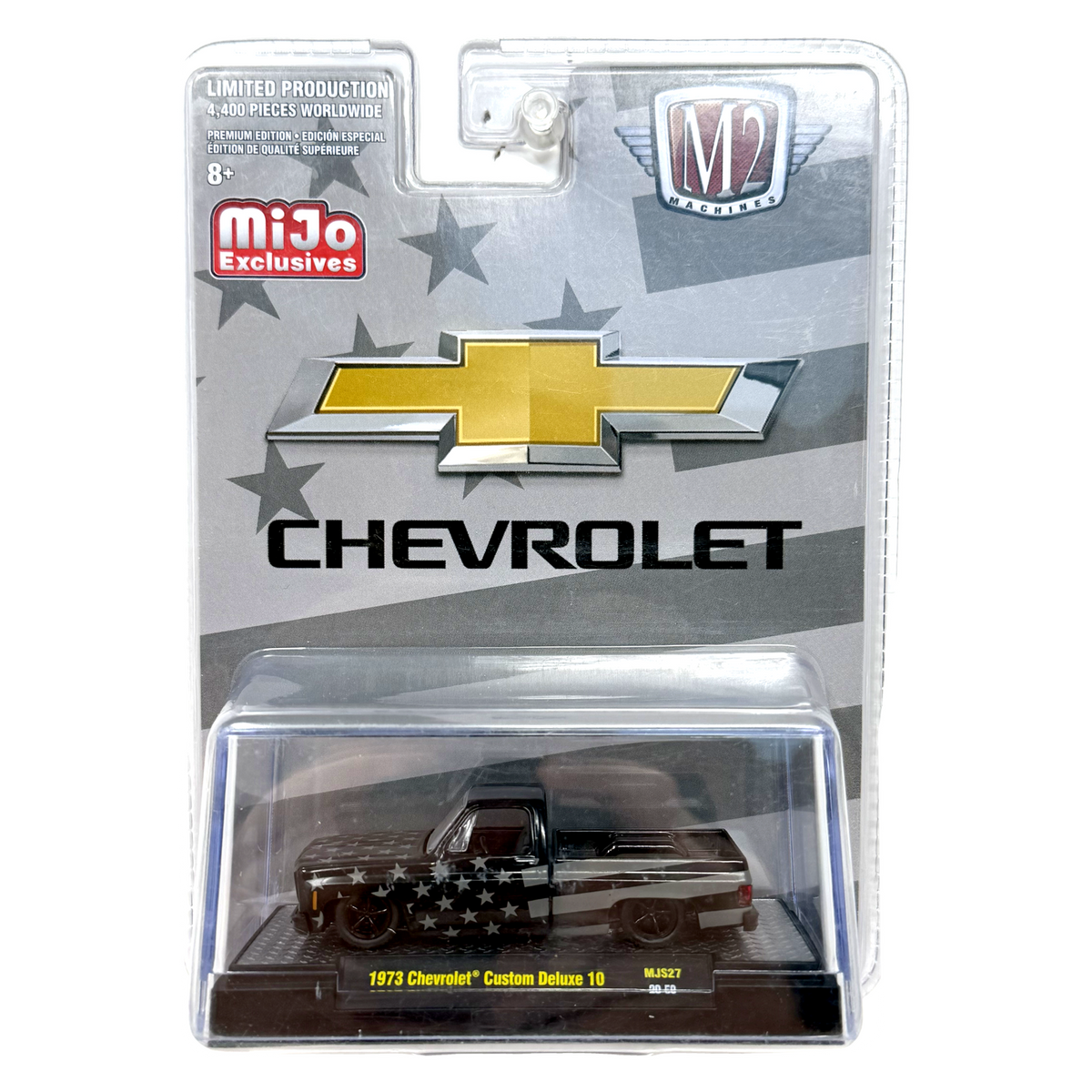 M2 Machines MiJo 1973 Chevrolet Custom Deluxe 10 Stars 1:64 Diecast