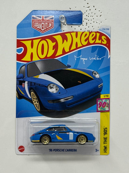Hot Wheels The '90s 1996 Porsche Carrera 1:64 Diecast Blue
