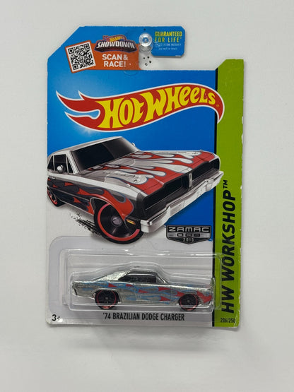 Hot Wheels Workshop 1974 Brazilian Dodge Charger Zamac 1:64 Diecast