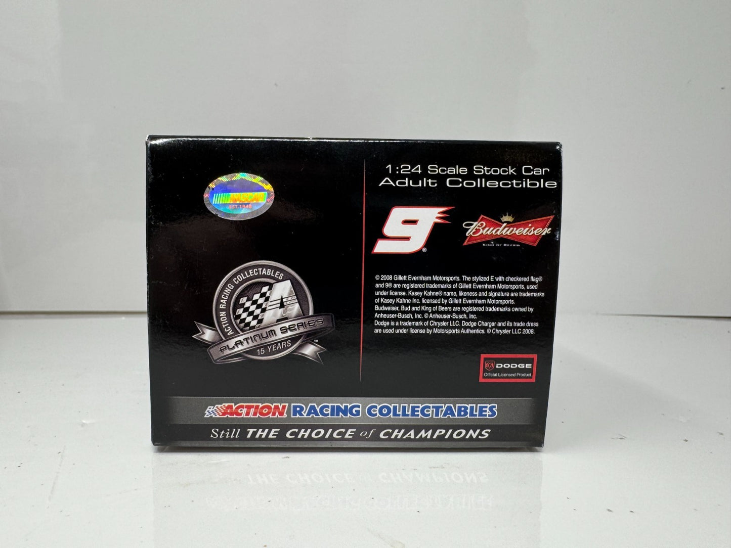 Action NASCAR #9 Kasey Kahne Budweiser Coke 600 Race Win 2008 1:24 Diecast