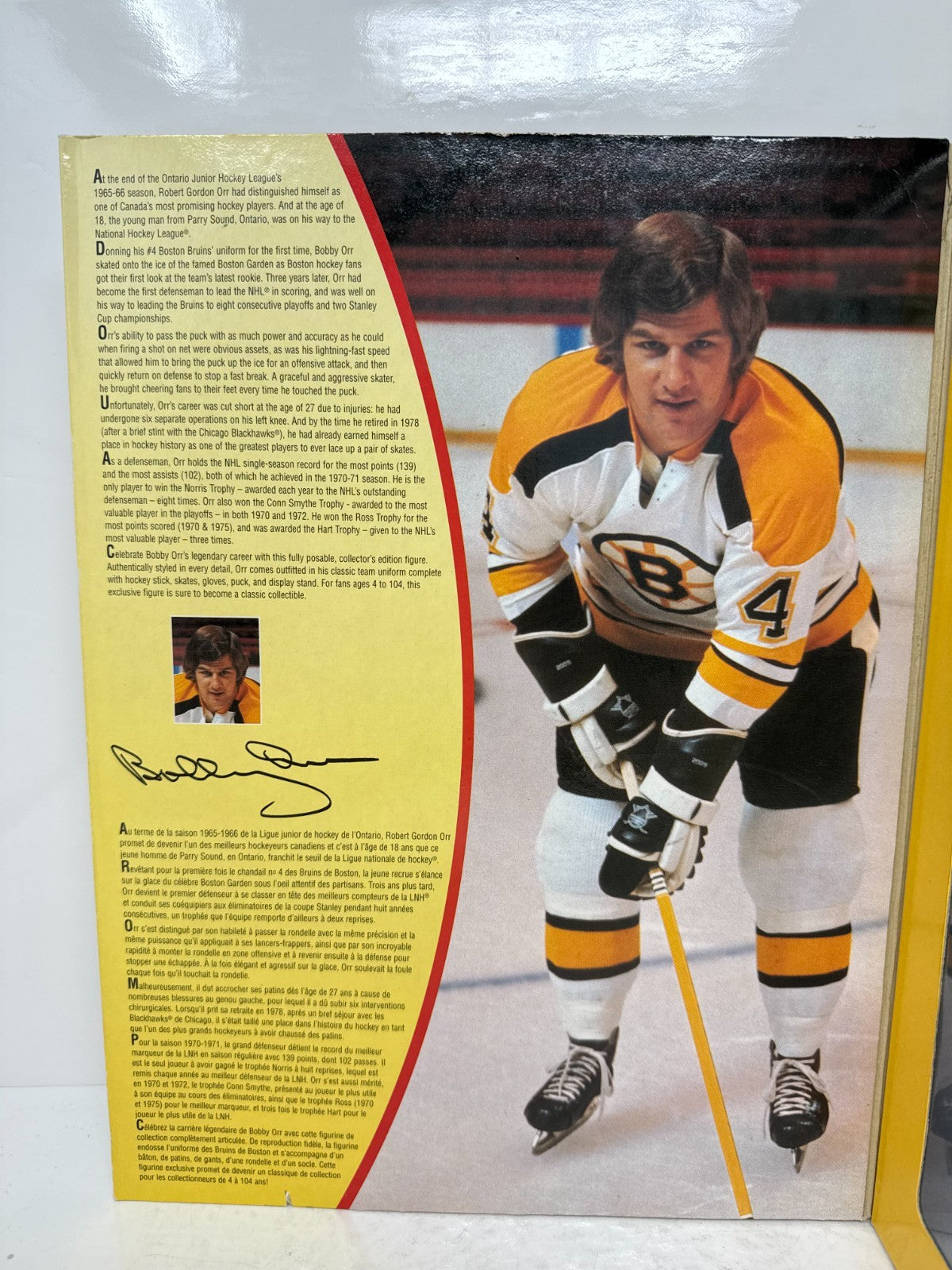 Hasbro Starting Lineup Bobby Orr Boston Bruins 12" Inch Hockey Figure