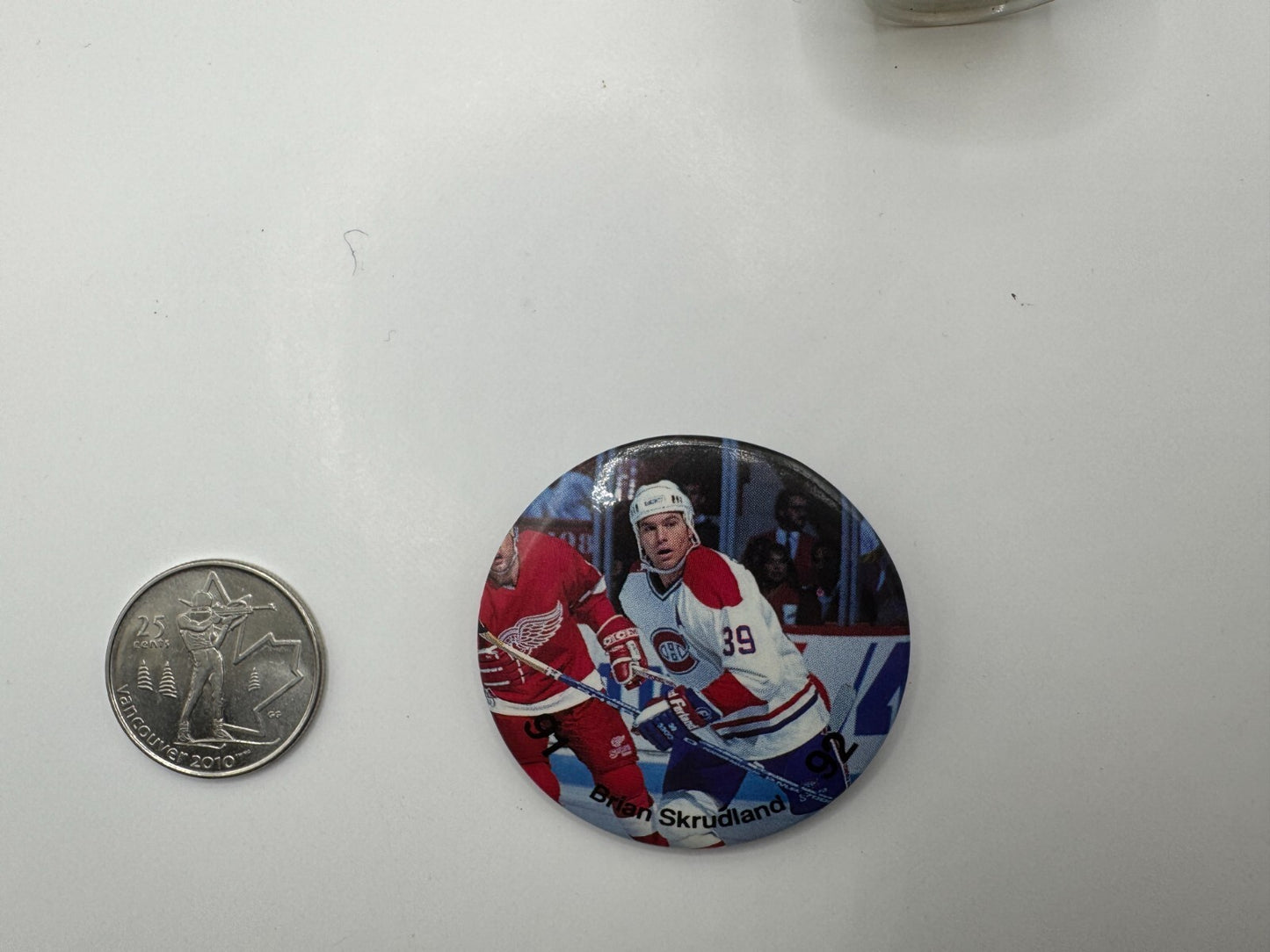 Brian Skrudland Montreal Canadiens NHL Pin-back Button UDT1