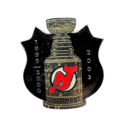 New Jersey Devils 1995 2000 2003 Cup Champions NHL Lapel Pin