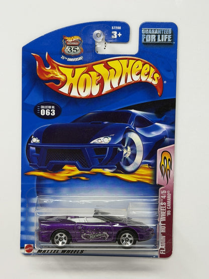 Hot Wheels Flamin' Hot Wheels 1995 Chevrolet Camaro 1:64 Diecast Purple