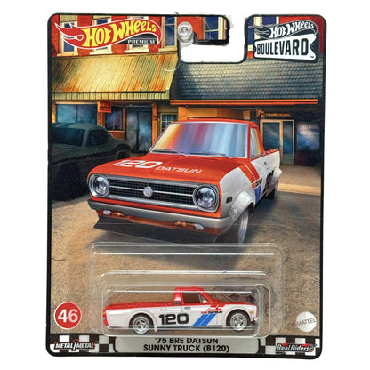 Hot Wheels Premium Boulevard #46 1975 Bre Datsun Sunny Truck (B120) 1:64 Diecast