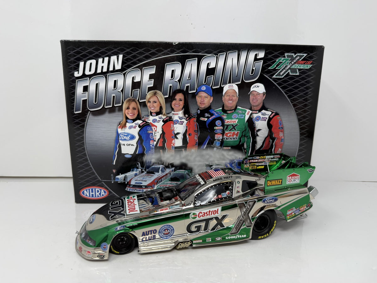 Action NHRA Mike Neff Castrol 2011 Ford Mustang Color Chrome 1:24 Diecast