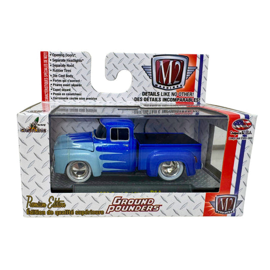 M2 Machines 1956 Ford F-100 Pickup Ground Pounders 1:64 Diecast