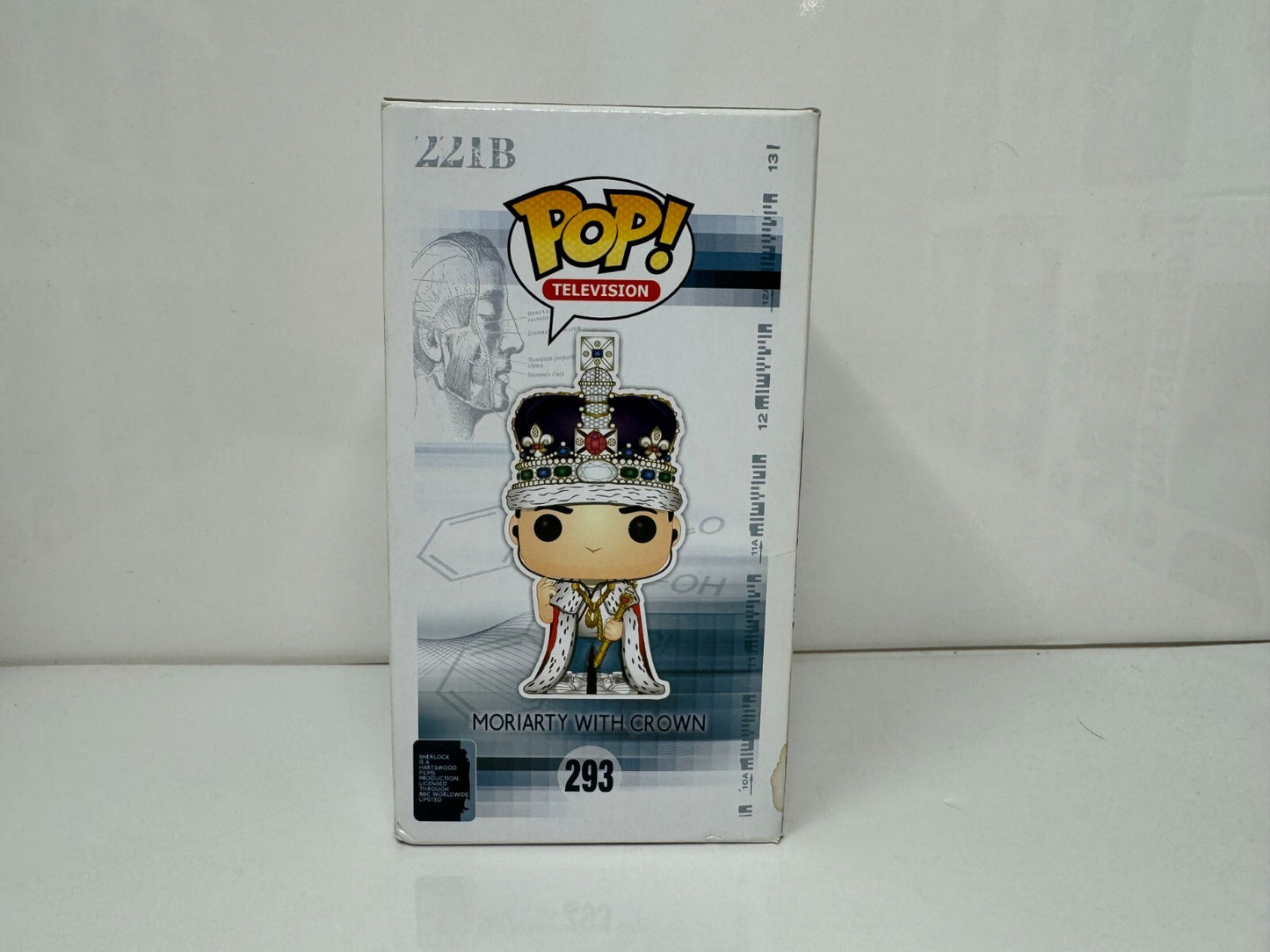 Funko Pop! Television Sherlock #293 Jim Moriarty with Crown Vinyl Figure Vaulted
