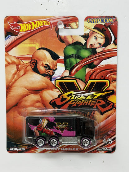 Hot Wheels Street Fighter V Hiway Hauler 1:64 Diecast Real Riders